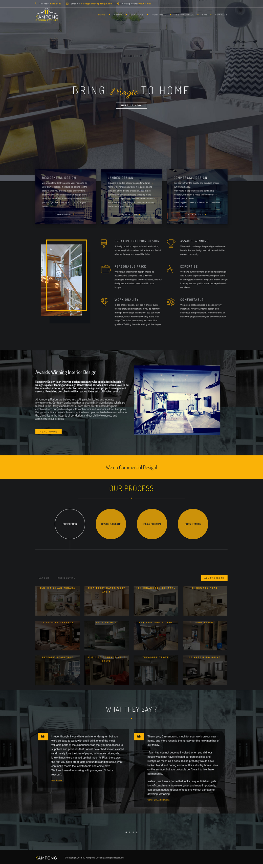 Wordpress Business Portfolio Website development